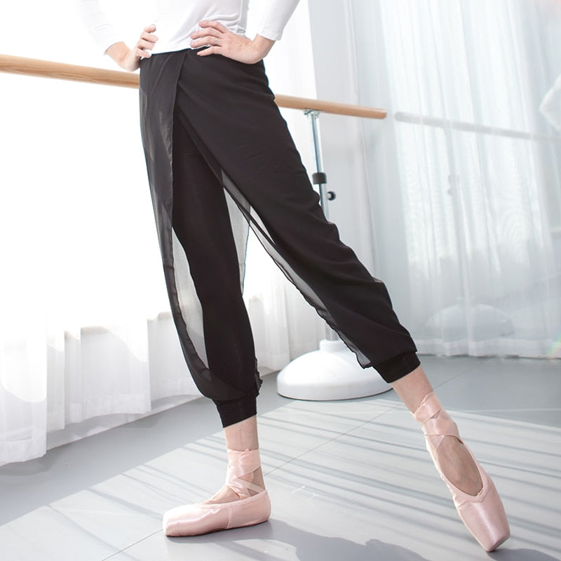 Girls modern dance ballet latin gymnastics dance pants modal practice stage  performance long pants flare trousers pants